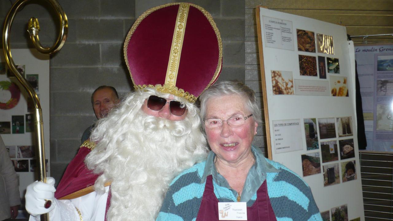 Francine avec Saint Nicolas